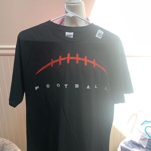 Black Football Graphic T-Shirt